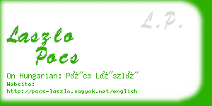 laszlo pocs business card